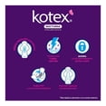 thumbnail image 4 of Toallas femeninas Kotex Nocturna extra largas con alas flujo súper abundante 8 piezas, 4 of 4