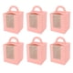 thumbnail image 1 of Caja Para Pasteles, Porta Cupcakes Individual Rosa, Ventana Transparente, Resistente Para Bodas, 1 of 7