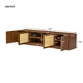 thumbnail image 6 of 78" TV Stand for TVs Up to 85", TV Console for Living Room, Media Console with Rattan Doors, Adjustable Shelf TV Stand for Bedroom, 6 of 6