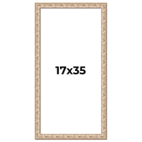 17x35 Frame White Real Wood Picture Frame Width 1.5 inches | Interior Frame Depth 0.5 inches |
