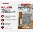 thumbnail image 2 of Rev-A-Shelf Single 35 qt. Pullout Trash Container, Gray, 54WC-1535SC-17-1, 2 of 10