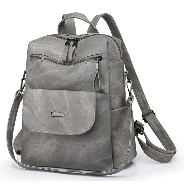 ROOSALANCE Mochila Monedero para Mujer, Mochila Mujer Monedero Pequeño Cuero Impermeable Antirrobo Bolsos de Hombro Bolsos Mujer
