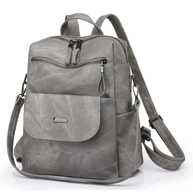 ROOSALANCE Mochila Monedero para Mujer, Mochila Mujer Monedero Pequeño Cuero Impermeable Antirrobo Bolsos de Hombro Bolsos Mujer