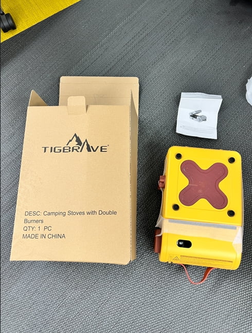 TIGBRAVE Camping Stoves with Double Burners Multiple Gas Sources and Powerful