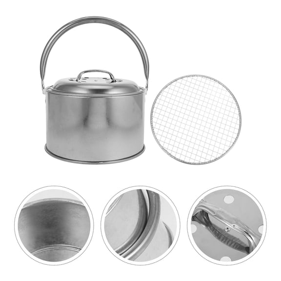 IDEANATEGRATE 1Jgo Con Fogón Para Barbacoa Y Cocina Portátil En Exteriores Color