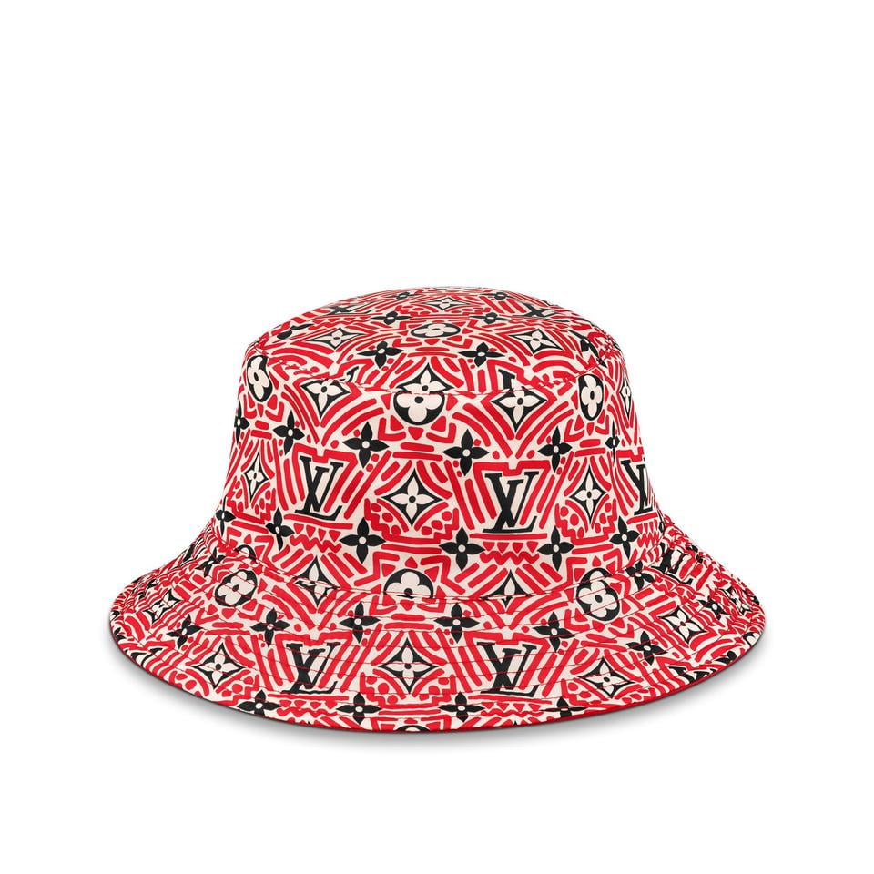 rainbow louis vuitton bucket hat