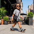 thumbnail image 6 of STQ Toddler Girl School Shoes Girls Classic Mary Jane Sneakers with Hook and Loop Non Slip Barefoot Shoe for Walking Black White Toddler Size 6, 6 of 7