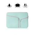 thumbnail image 5 of IClover 15 Inch Water Resistant Thickest Protective Slim Laptop Case for Macbook Apple Samsung Chromebook HP Acer Lenovo Portable Laptop Sleeve Liner Package Notebook Case Soft Sleeve Bag Green, 5 of 8