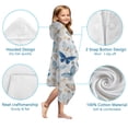 thumbnail image 7 of White Butterfly Flower Pattern Hooded Bath Towel，50"x30" for Ages 3 To 12 Kids, Quick Dry Lightweight Soft Microfiber Hood Beach Towel Cover Up for Kids, 7 of 7