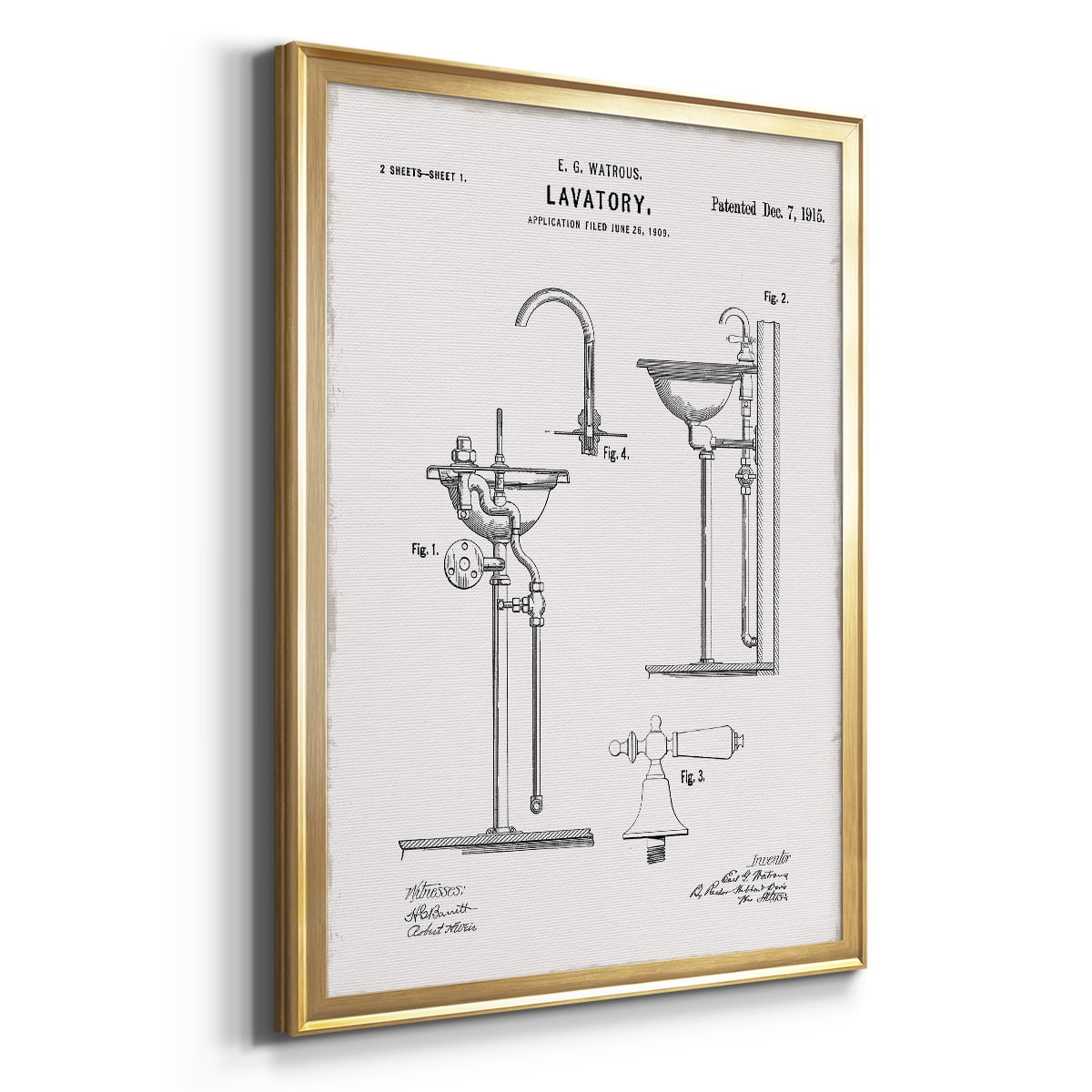 Vintage Sink II Premium Classic Framed Print - Ready to Hang