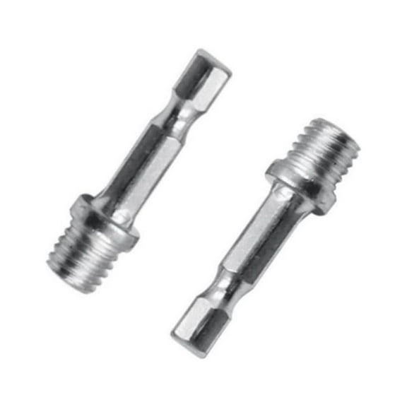 2pc 1/4 Hexagon Connecting Rod Adapter Drill Chuck M10 Polishing Disc Connection