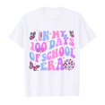 thumbnail image 3 of WOYY 100 Days of School Shirt for Kids Girls Child Short Sleeved T-Shirt Soft Graphic Tee, 3 of 3