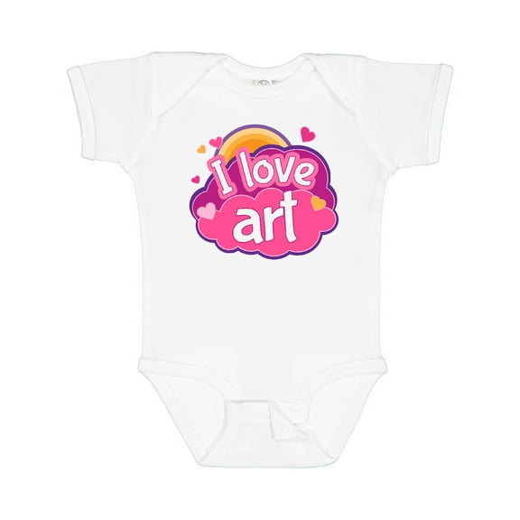 Inktastic Artist I Love Art Girls Baby Bodysuit