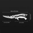 thumbnail image 4 of Shoreew Kitchen Scissors Heavy Duty Poultry Shears with Safety Lock Stainless Steel Blades Meat Fish Vegetables Cutting Shears, 4 of 6