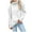 White, variant on IROINNID Womens Sweater Turtleneck Pullover Sweater Solid Color Casual Mid-Length Long Sleeve Knit Sweater