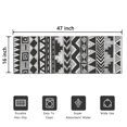 thumbnail image 5 of Black Geometric Triangle Chevron Pattern Door Rugs,Washable Non Slip Door Mats Indoor,Decorative Door Mats,Entry Mat Indoor for Entrance,Bedroom,Kitchen,Bathroom,16"x47", 5 of 6