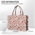 thumbnail image 3 of Large Capacity Tote Bag,Beige Christmas Santa and Gift Pattern Handbag Fashion Luxury Tote Bag,15.7"x13"x 5.1" Inches,Laptop Compatible, 3 of 6