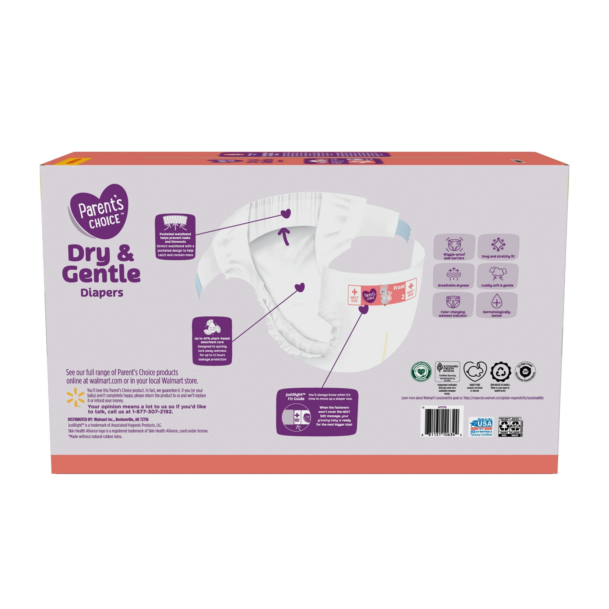 Dry & Gentle Diapers Size 2, 240 Count (Select for More Options)