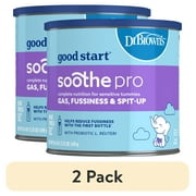 (2 pack) Good Start® | Dr. Brown's™ Soothe Pro, Baby Formula Powder, for Sensitive Tummies, Gas, Fussiness and Spit-Up, Infant Formula with Probiotics, DHA, Non-GMO, 19.4 Ounce