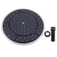 thumbnail image 1 of 1Pcs 25Cm Plastic Round Shape Rainfall Powered Shower Room Top Shower Roof Head Nozzle Cabin Accessories, 1 of 5
