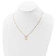 thumbnail image 5 of Primal Gold 14 Karat Yellow Gold 3-Strand Diamond-cut Heart Toggle Necklace, 5 of 5