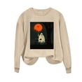 thumbnail image 7 of VKOYWKM Spooky Halloween Sweatshirt for Women Ghost Pumpkin Graphic Oversized Sweatshirt Crew Neck Long Sleeve Casual Fall Sweatshirt Holiday Party Pullover, 7 of 7