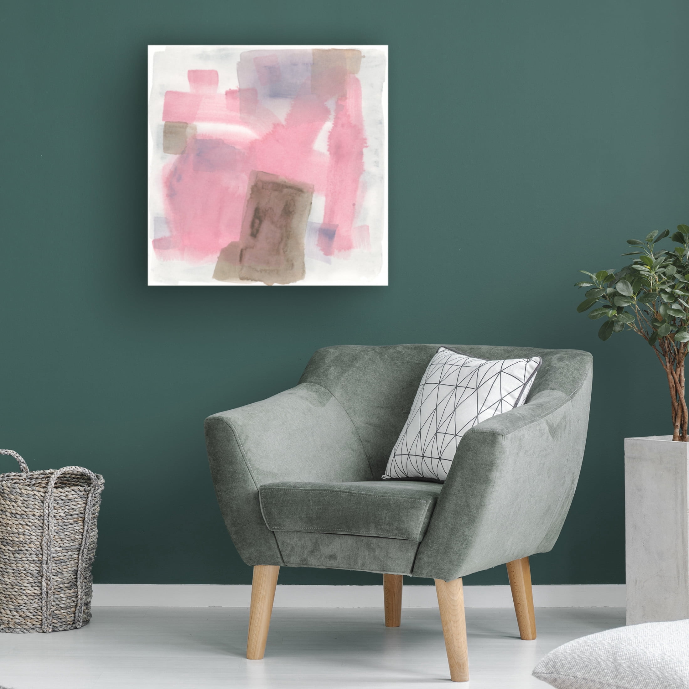 Trademark Fine Art June Erica Vess Luz Rosa II Canvas Wall Art