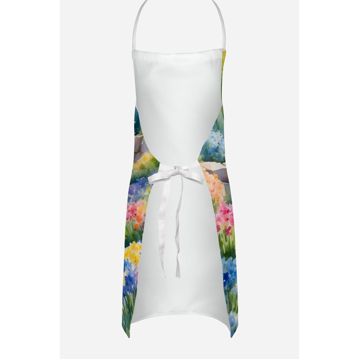 Maltese Spring Path Apron 27 in x 30 in