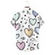 thumbnail image 5 of Ceisia Fashion Unisex Men Women Casual Short Sleeve Printed Turndown Collar Button Gift Shirt, 5 of 6
