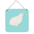thumbnail image 1 of Texas Quail Blue Check Wall or Door Hanging Prints, 6 x 6 in., 1 of 1