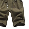 thumbnail image 4 of Hinvhai Plus Size Pants Clearance Men's Waist Drawstring Loose Relaxed Outdoor Summer Beach Shorts Pants Army Green 10(XL), 4 of 4