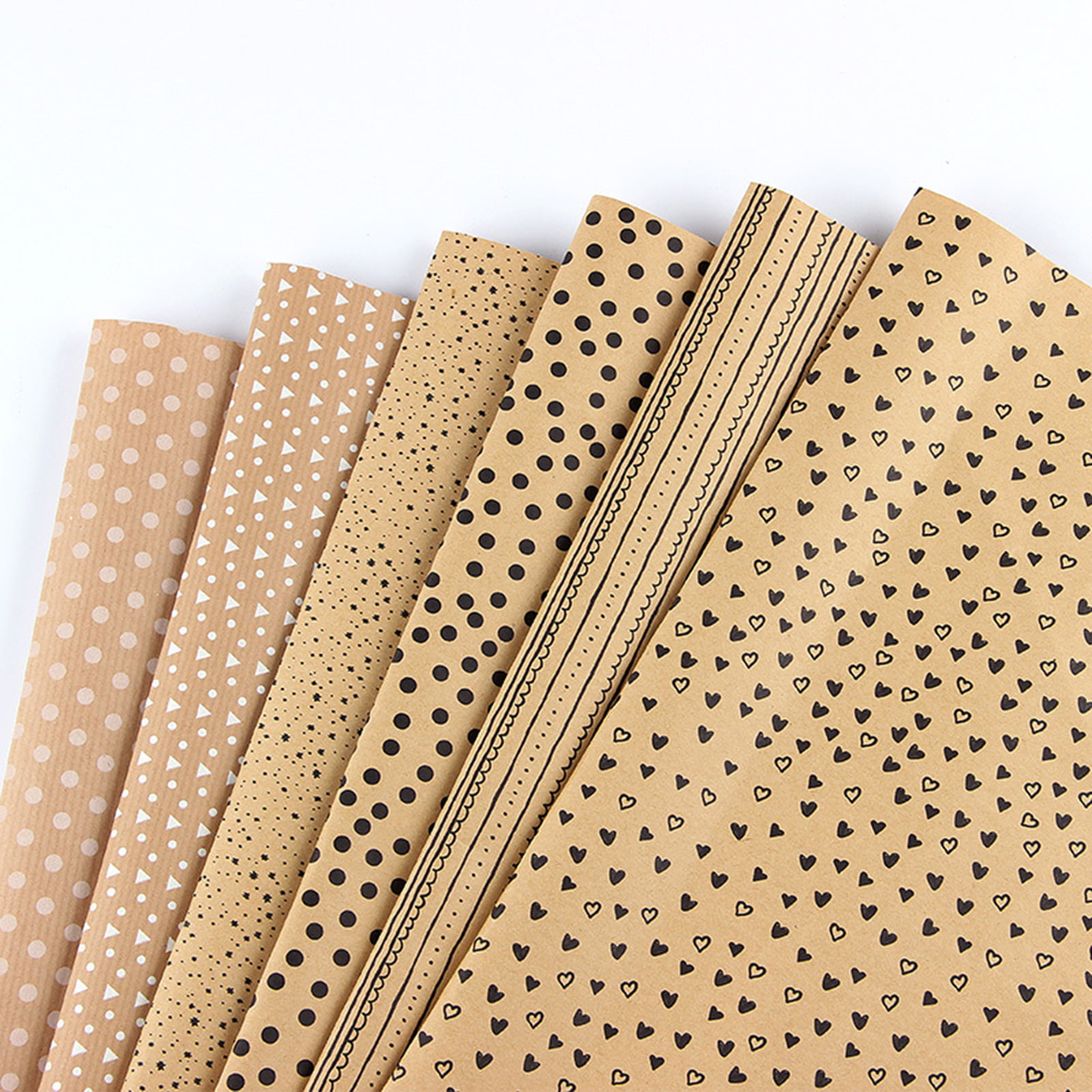 6pcs Kraft Brown Recycled Gift Wrapping Paper 20x28/Per with Jute Strings,  Stickers and Tags for all Celebrate Occasion - AliExpress