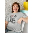 thumbnail image 2 of Love Each Other John 13:14 Bible Verse Christian T-Shirt for Men & Women Light Grey, 2 of 7