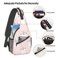 thumbnail image 4 of ZICANCN Crossbody Sling Bag for Men Women - Pink Cute Cats Casual Shoulder Backpacks for Travel Sport Climbing Runners Daypack, 4 of 9