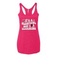 thumbnail image 3 of Wild Bobby It's A Beautiful Day For Learning, Vintage Teaching Shirt, Back to School Women Tri-Blend Racerback Tank Top, 3 of 5