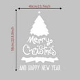 thumbnail image 3 of fastboy Christmas Wall Sticker Christmas Tree Waterproofing Window PVC Decal White Transfer Membrane, 3 of 8