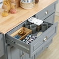 thumbnail image 6 of HOMCOM Kitchen Cart Island with Drop Leaf, 6 of 9