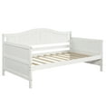 thumbnail image 4 of Twin Size Wooden Daybed with 2 Drawers, Modern Sofa Bed, for Bedroom, Living Room, No Box Spring Needed, White, 4 of 9