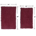 thumbnail image 5 of Home Weavers Fantasia Bath Rug 100% Cotton Non-Slip Bathroom Rug Set Machine Washable Bath Rug-21"x34", Bathroom Rug- 24"x40", Red Color 2 Piece Bath Rug set, 5 of 6
