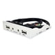 thumbnail image 5 of Panel frontal divisor de concentrador de 9 pines a USB 2,0 de 3,5 pulgadas para escritorios/con Cable de Audio/interfaz de micrófono para adaptador de Argén Hugo Panel frontal de la bahía de disquete, 5 of 7