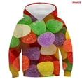 thumbnail image 3 of Sudaderas con capucha para niños y niñas con estampado 3D de comida divertida, macarrones de caramelo, sudaderas con capucha para niños, ropa para adolescentes, jerseys de Nutella para niños 2021, 3 of 5