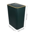 thumbnail image 2 of LOLIPPYY Trash Bin Small Dark Green PP Press to Open Lid 1Pcs, 2 of 6
