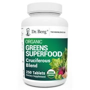 Dr. Berg Organic Greens Superfood Supplement, 250 Tablets - Superfood Tabs