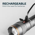 thumbnail image 4 of NEBO Franklin Slide 500 Lumen COB LED Gray Rechargeable Handheld Flashlight and Work Light, 4 of 8