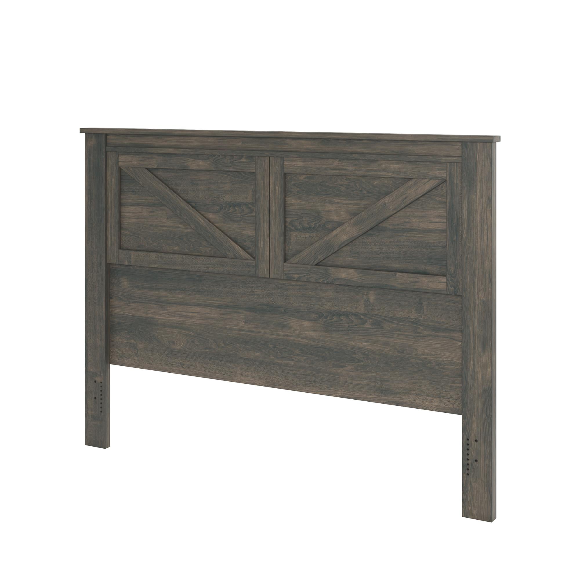 Ameriwood Home Farmington Queen Headboard Weathered Oak Walmart