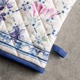 thumbnail image 3 of Faience 100% Cotton Set of Oven Mitt (7.5 Inch by 13 Inch) and Pot Holder (8 Inch by 8 Inch) for BBQ | Cooking | Baking | Grilling | Microwave | Barbecue | Spring/Summer, 3 of 8