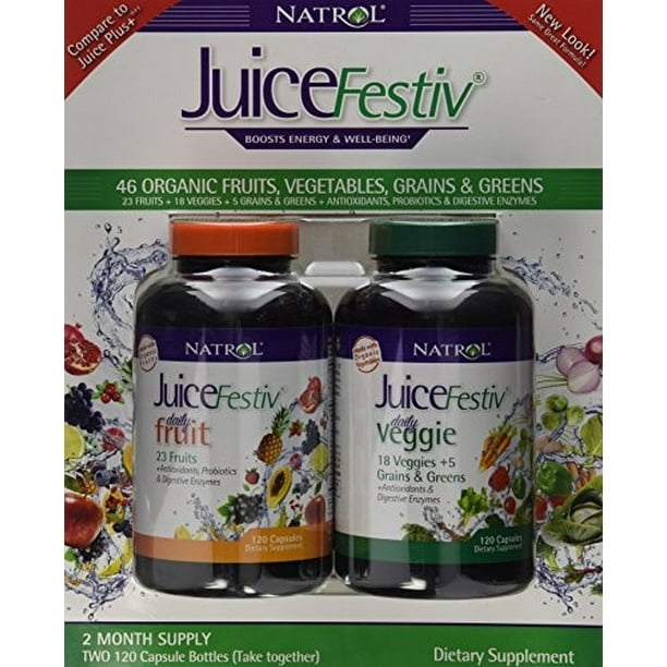 Natrol JuiceFestiv Combination Tablets, 240 Ct - Walmart.com - Walmart.com Natrol JuiceFestiv Combination Tablets, 240 Ct - Walmart.com - Walmart.com