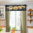 thumbnail image 5 of Coolnut Happy Halloween Lettering Valance Curtains for Kitchen or Bathroom, 54x18in Valances Window Treatment Rod Pocket Drape Light Filtering Living Room Bedroom Decor, 5 of 6