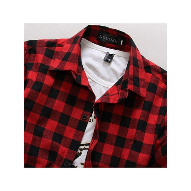 Butter Cloth Mens Stretch Shirts T-Shirt Printed Men's Spring Slim Fit  Dress Shirts for Men Short Sleeve, Red, Large : : Clothing, Shoes  & Accessories