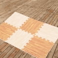 thumbnail image 3 of BRIGHTFUFU 12Pcs Puzzle Floor Pad EVA Interlocking Non-slip Bottom Indoor Use, 3 of 7